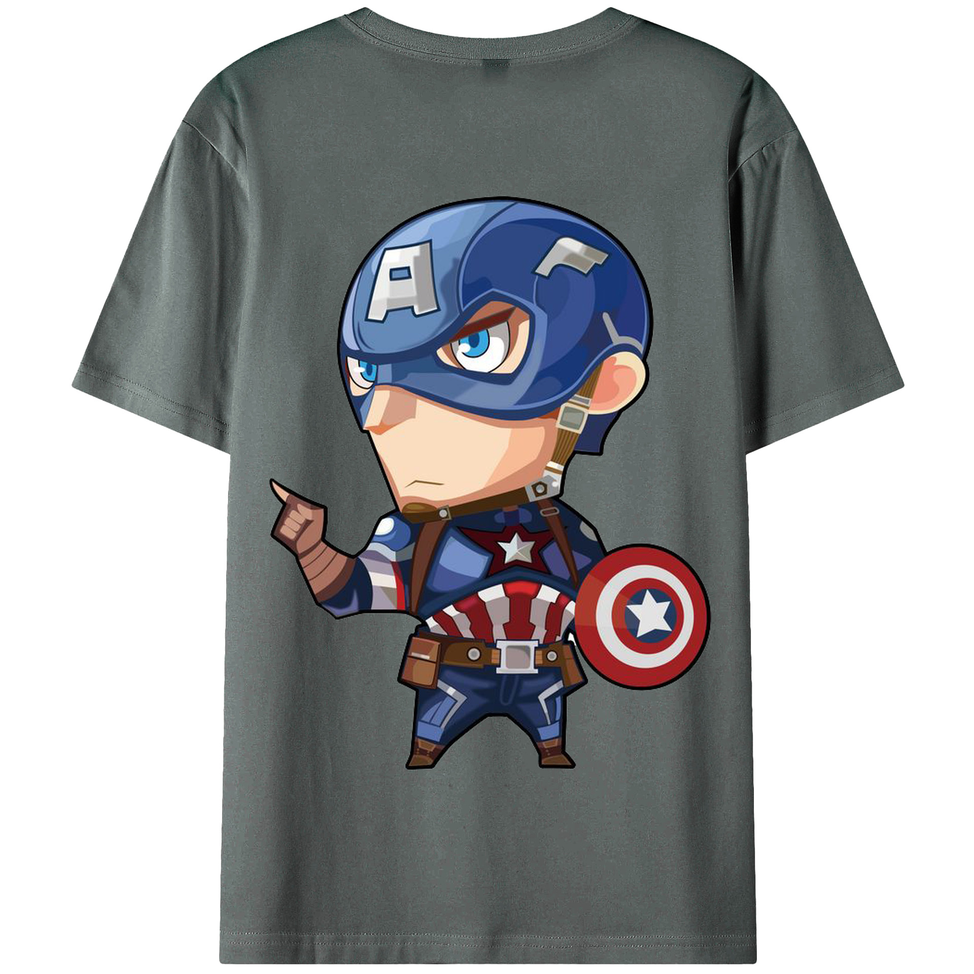 （画像用） アベンジャーズ The Avengers 綿100％半袖Tシャツ（背面プリント）
